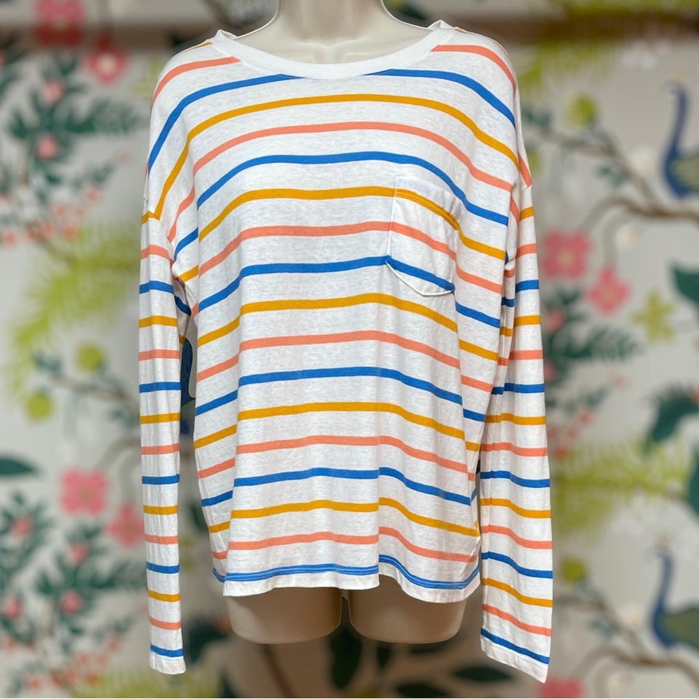 Gap Striped Long Sleeve Tee (Size Small)
